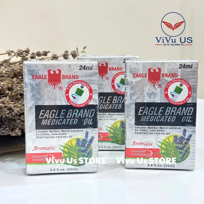 Dầu Gió Trắng Con Ó Mỹ Eagle Brand Jpg