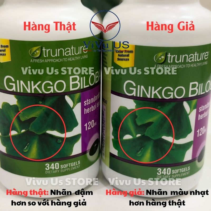 Phân Biệt Hàng Thật Hay Giả Ginkgo Biloba Mỹ