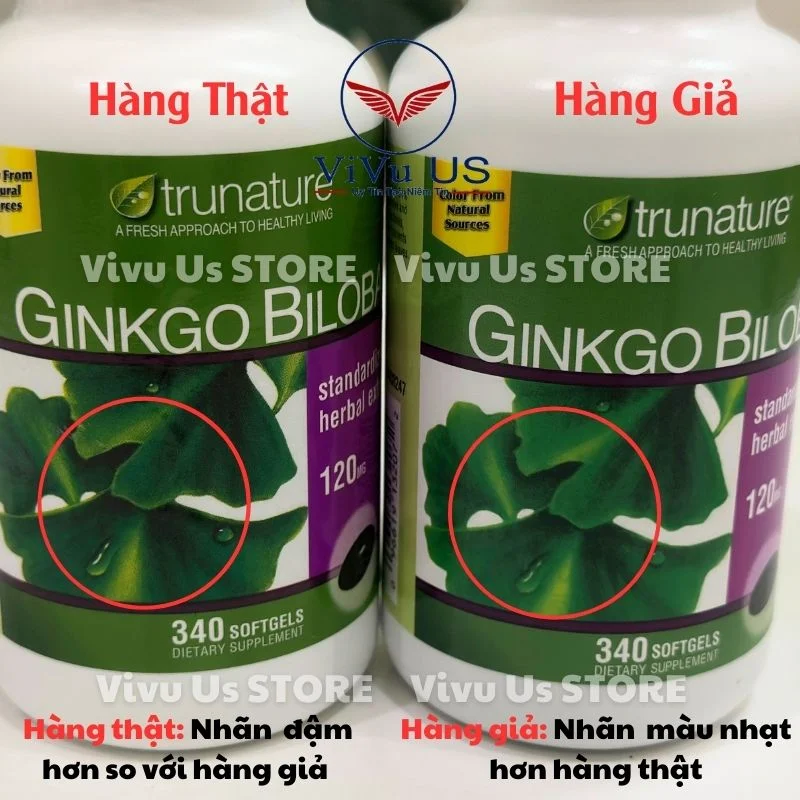 Phân Biệt Hàng Thật Hay Giả Ginkgo Biloba Mỹ