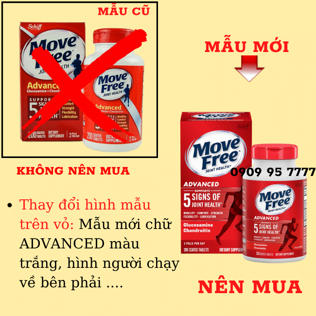 Phân Biệt Mẫu Mới Và Cũ Move Free 200 Viên