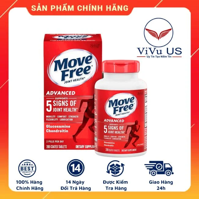 Viên Uống Bổ Khớp Schiff Move Free Advanced 200 Viên của Mỹ