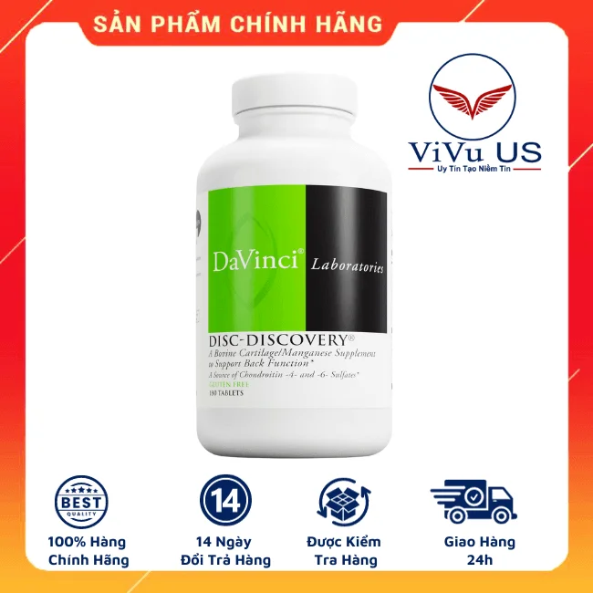 Viên Uống Hỗ Trợ Trị Đau Thoát Vị Đĩa Đệm Davinci Disc Discovery