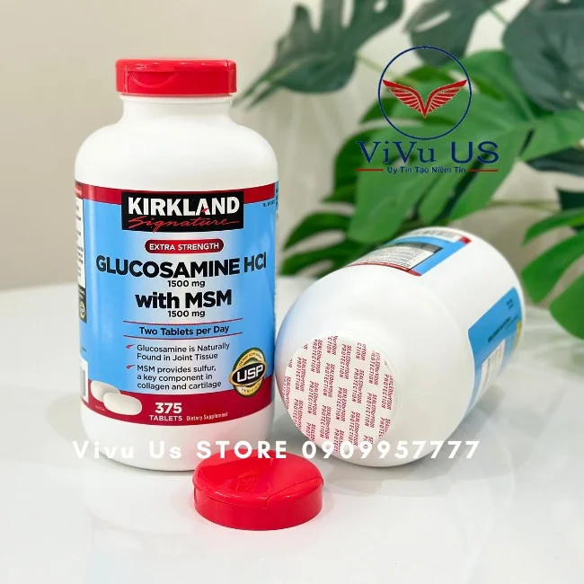 Viên Uống Bổ Khớp Glucosamine HCl 1500mg 375 Viên của Mỹ