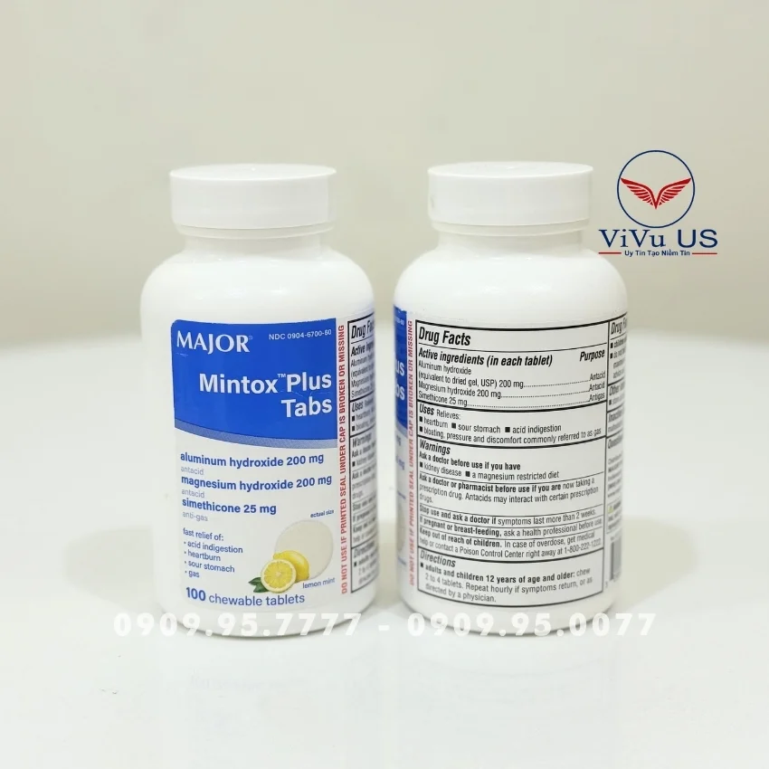 Mặt Trước Và Mặt Sau Major Mintox Plus