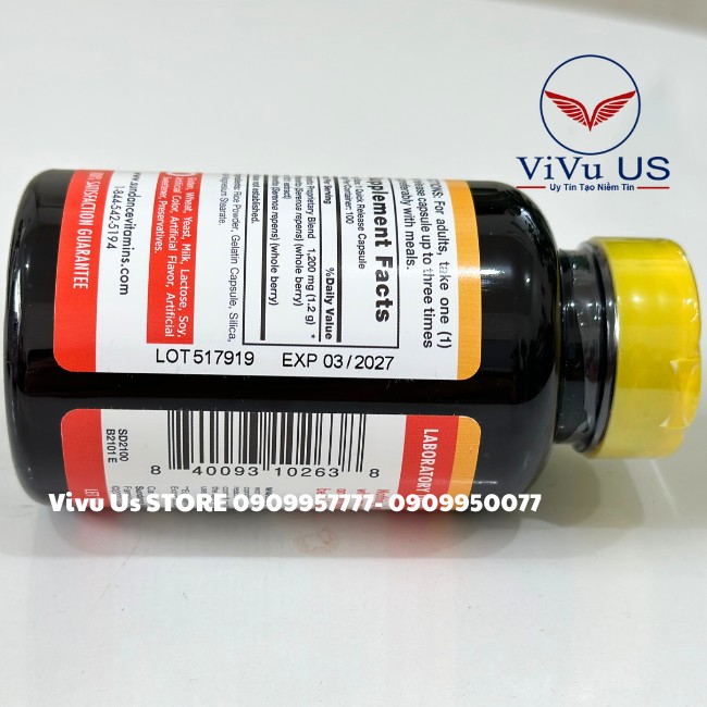 Han Su Dung Saw Palmeto Sundance 1200mg