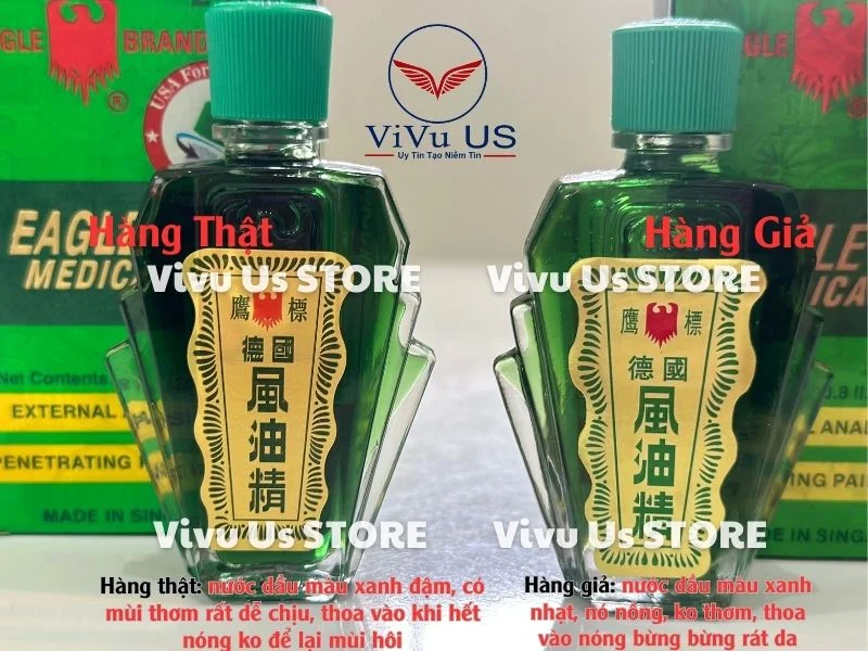 Cận Cảnh Dầu Xanh 2 Nắp