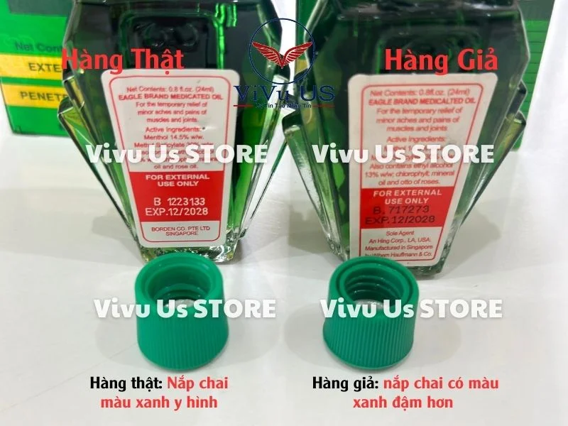 Dầu Xanh 2 Nắp Bên Trong Chai