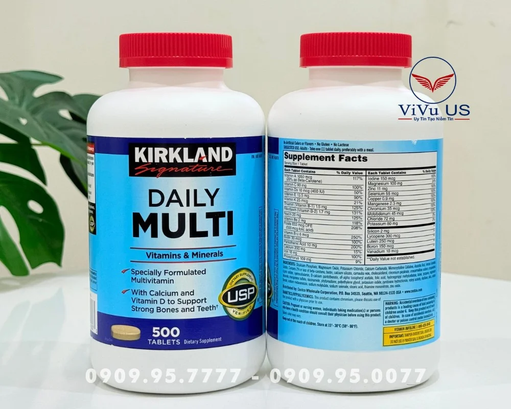 Viên Uống Vitamin Tổng Hợp Daily Multi Kirkland