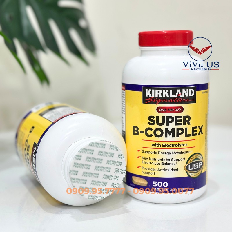 Vitamin B Tổng Hợp Kirkland Super B Complex Chính Hãng