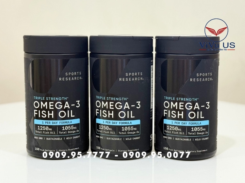 Viên Uống Dầu Cá Omega 3 Sr Fish Oil Mỹ