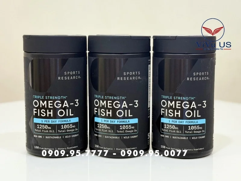 Viên Uống Dầu Cá Omega 3 Sr Fish Oil Mỹ